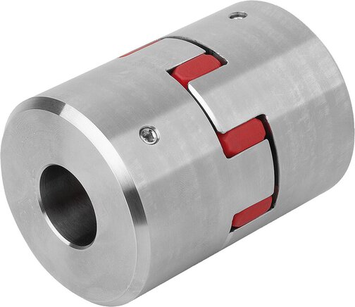 Elastomer-Klauenkupplungenmit Gewindestift, Edelstahl