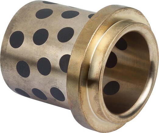 Führungsbuchsen DIN 9834/ ISO 9448 aus Bronze wartungsfrei mit Bund