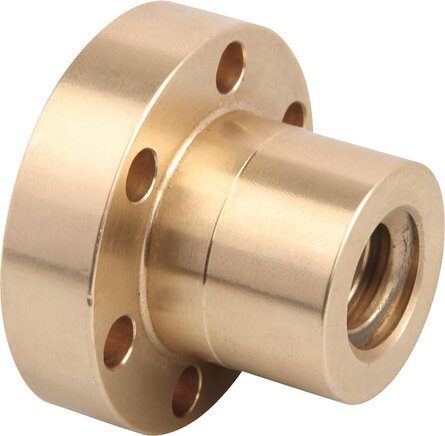 Trapezgewindemuttern mit Flansch eingängig, Rechts- oder Linksgewinde