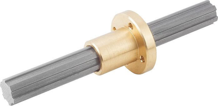 Keilnaben mit Flansch ähnlich DIN ISO 14