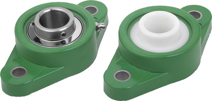 Gehäuselagereinheit Flanschlager 2-Loch