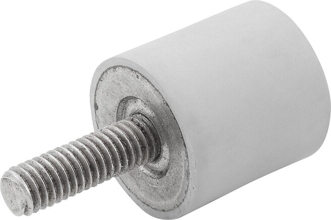 Gummipuffer Edelstahl, Typ D