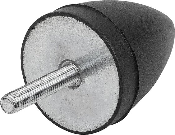 Gummipuffer parabelförmig