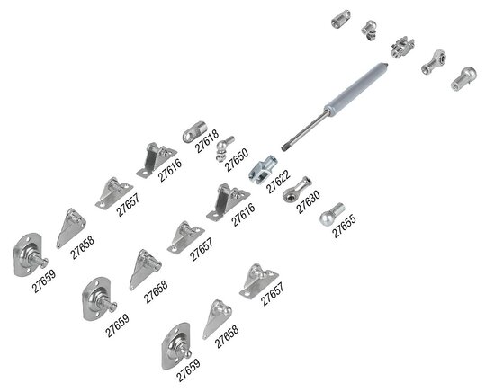 Gasdruckfedern Edelstahl