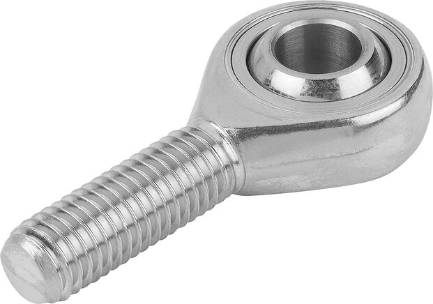 Gelenkköpfe mit Gleitlagerung Außengewinde, Edelstahl, DIN ISO 12240-4