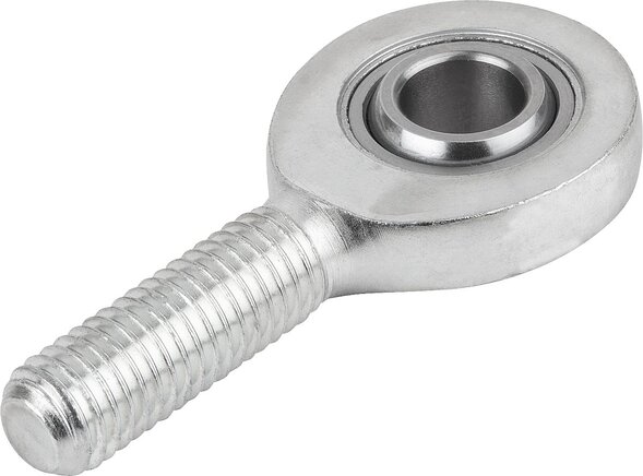 Gelenkköpfe mit Gleitlagerung Außengewinde, schmale Ausführung, DIN ISO 12240-4