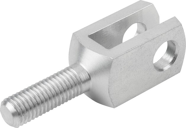 Gabelköpfe Stahl oder Edelstahl mit Außengewinde