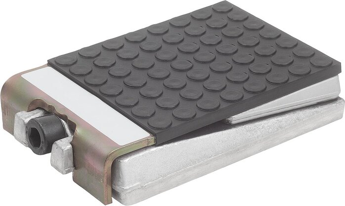 Nivellierkeile Stahl mit rutschfester Dämmbeschichtung, freistehend