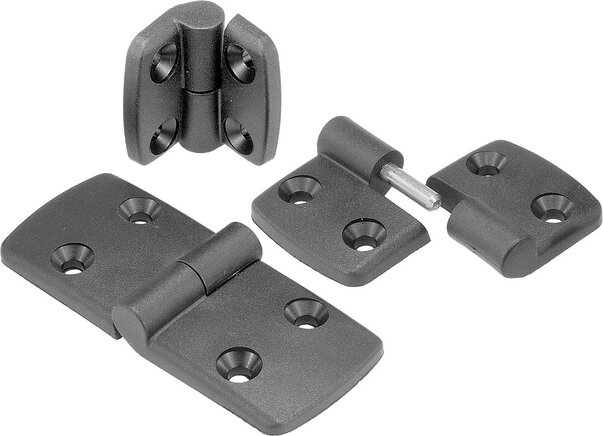 Scharniere aus Kunststoff, aushängbar, rechts