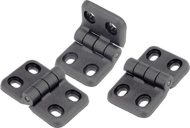 Scharniere aus Kunststoff, mit Langlöcher