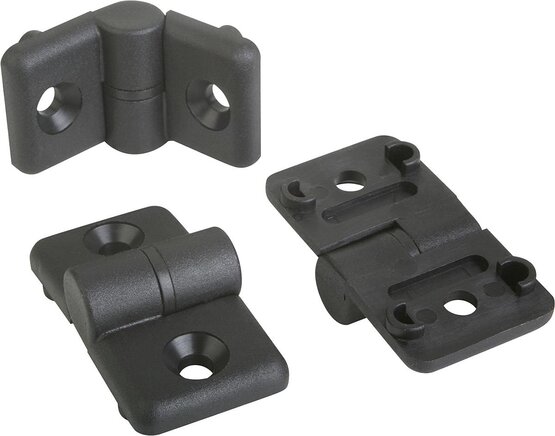 Scharniere aus Kunststoff, mit Führungsnasen, aushängbar