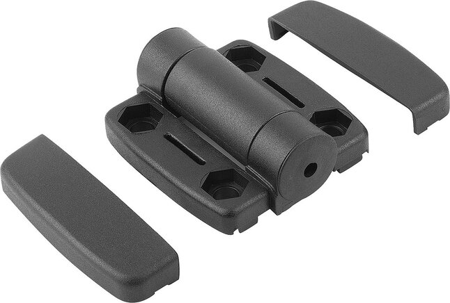 Scharniere aus Kunststoff, mit einstellbarer Friktion