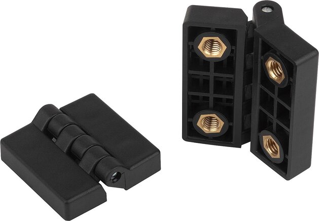 Scharniere aus Kunststoff mit Buchse