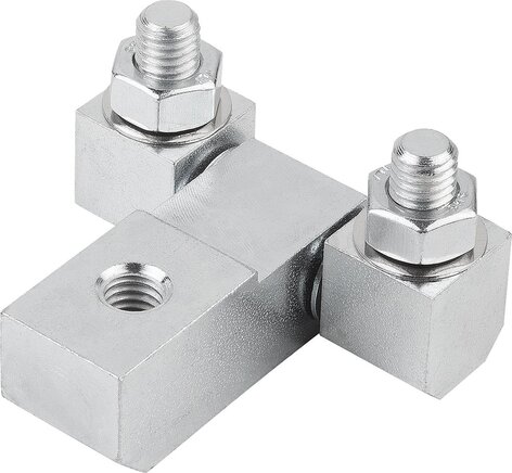 Scharniere eckig mit Befestigungsmuttern, lange Ausführung