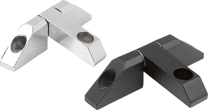 Scharniere eckig mit Senkbohrung, lange Ausführung