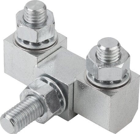 Scharniere eckig mit Befestigungsmuttern, Form A