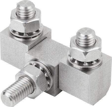 Scharniere eckig mit Befestigungsmuttern, Form A