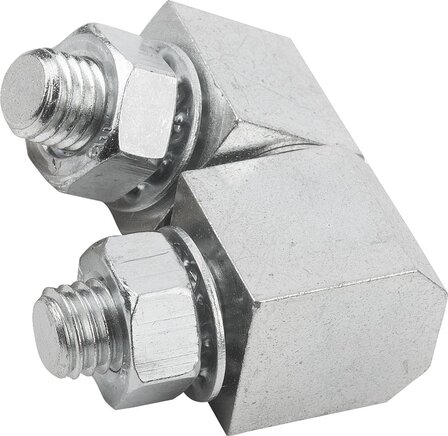 Scharniere eckig mit Befestigungsmuttern, Form B