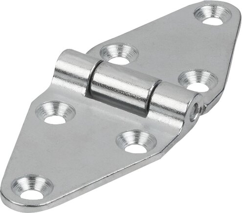 Scharniere aus Stahl, wartungsfrei, Form A