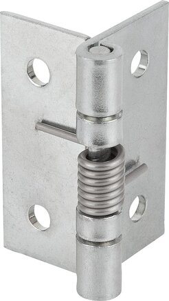 Federscharniere aus Stahl, Edelstahl oder Aluminium 50 mm, Feder öffnend