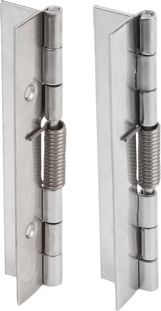Federscharniere aus Stahl, Edelstahl oder Aluminium 120 mm, Feder öffnend