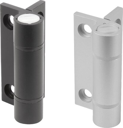 Federscharniere Aluminiumprofil-Spannfederscharniere 0,35 Nm, Feder öffnend