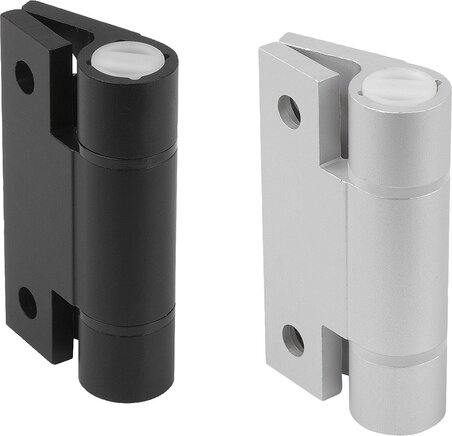 Federscharniere Aluminiumprofil-Spannfederscharniere 0,35 Nm, Feder schließend