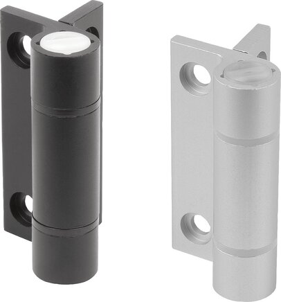Federscharniere Aluminiumprofil-Spannfederscharniere 0,7 Nm, Feder öffnend