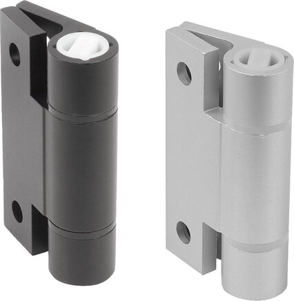 Federscharniere Aluminiumprofil-Spannfederscharniere 0,7 Nm, Feder schließend