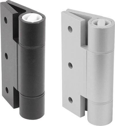 Federscharniere Aluminiumprofil-Spannfederscharniere 3,8 Nm, Feder schließend