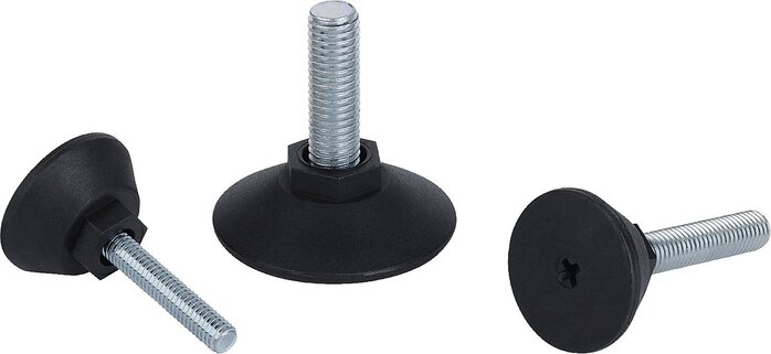 Stellfüße rund mit Sechskant