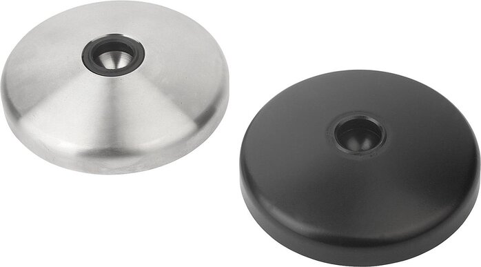 Teller für Gelenkfüße aus Zinkdruckguss oder Edelstahl, Form A