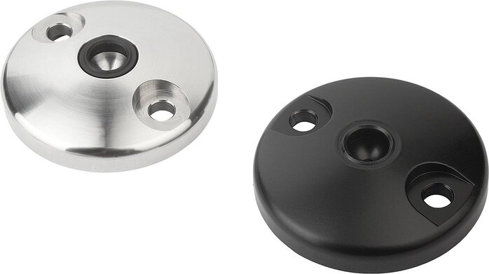 Teller für Gelenkfüße aus Zinkdruckguss oder Edelstahl, Form C