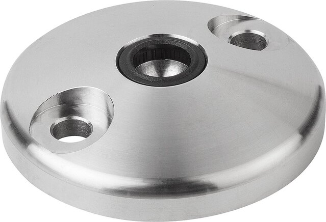 Teller für Gelenkfüße aus Zinkdruckguss oder Edelstahl, Form C