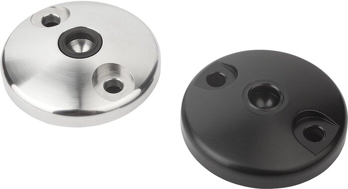 Teller für Gelenkfüße aus Zinkdruckguss oder Edelstahl, Form D