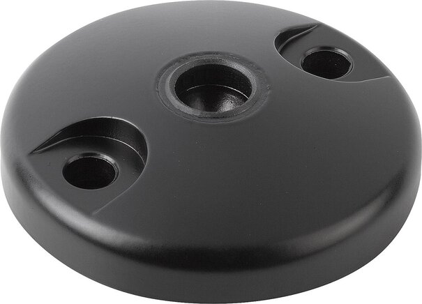 Teller für Gelenkfüße aus Zinkdruckguss oder Edelstahl, Form D