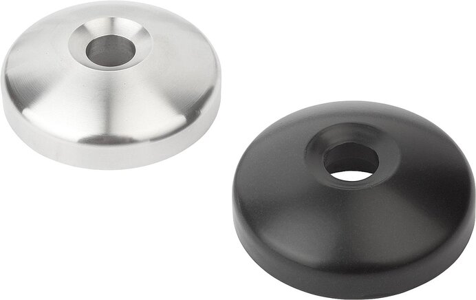 Teller für Stellfüße aus Zinkdruckguss oder Edelstahl, Form A