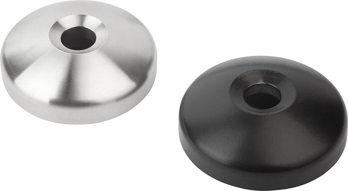 Teller für Stellfüße aus Zinkdruckguss oder Edelstahl, Form B