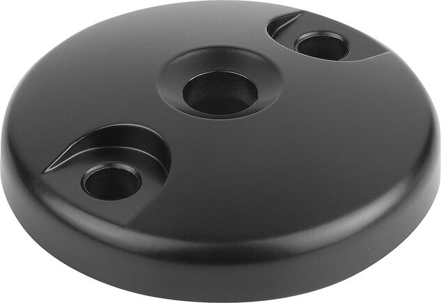 Teller für Stellfüße aus Zinkdruckguss oder Edelstahl, Form C