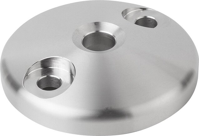 Teller für Stellfüße aus Zinkdruckguss oder Edelstahl, Form C