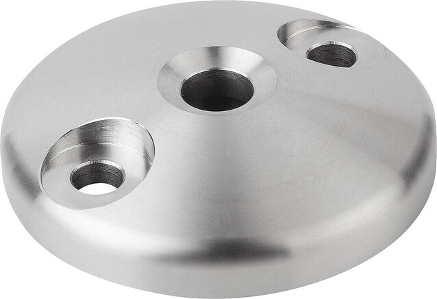 Teller für Stellfüße aus Zinkdruckguss oder Edelstahl, Form D