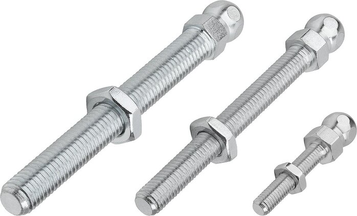 Gewindespindeln für Gelenkfüße aus Stahl oder Edelstahl