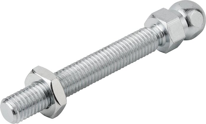 Gewindespindeln für Gelenkfüße aus Stahl oder Edelstahl