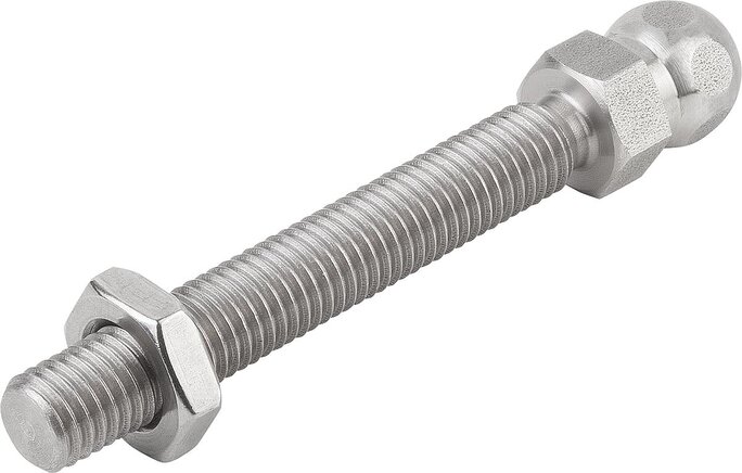 Gewindespindeln für Gelenkfüße aus Stahl oder Edelstahl