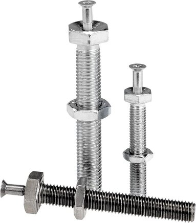 Gewindespindeln für Stellfüße ECO aus Stahl oder Edelstahl