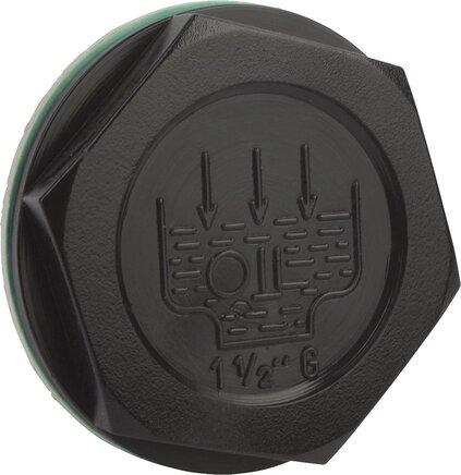 Verschlussschrauben Form A, mit Einfüllsymbol