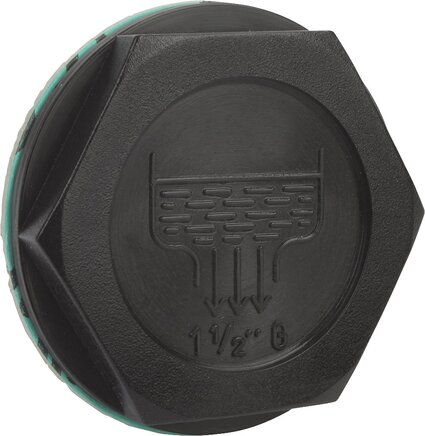 Verschlussschrauben Form C, mit Ablasssymbol