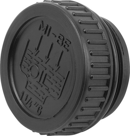 Verschlussschrauben Form A, mit Einfüllsymbol