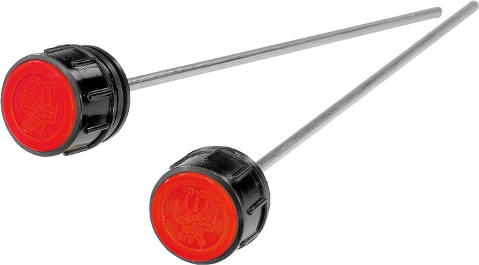 Entlüftungsschraubenmit Rückschlagventil und Ölmessstab