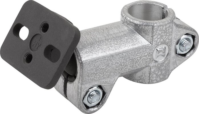 Rohrverbinder T-Stück Aluminium mit Kugelgelenk